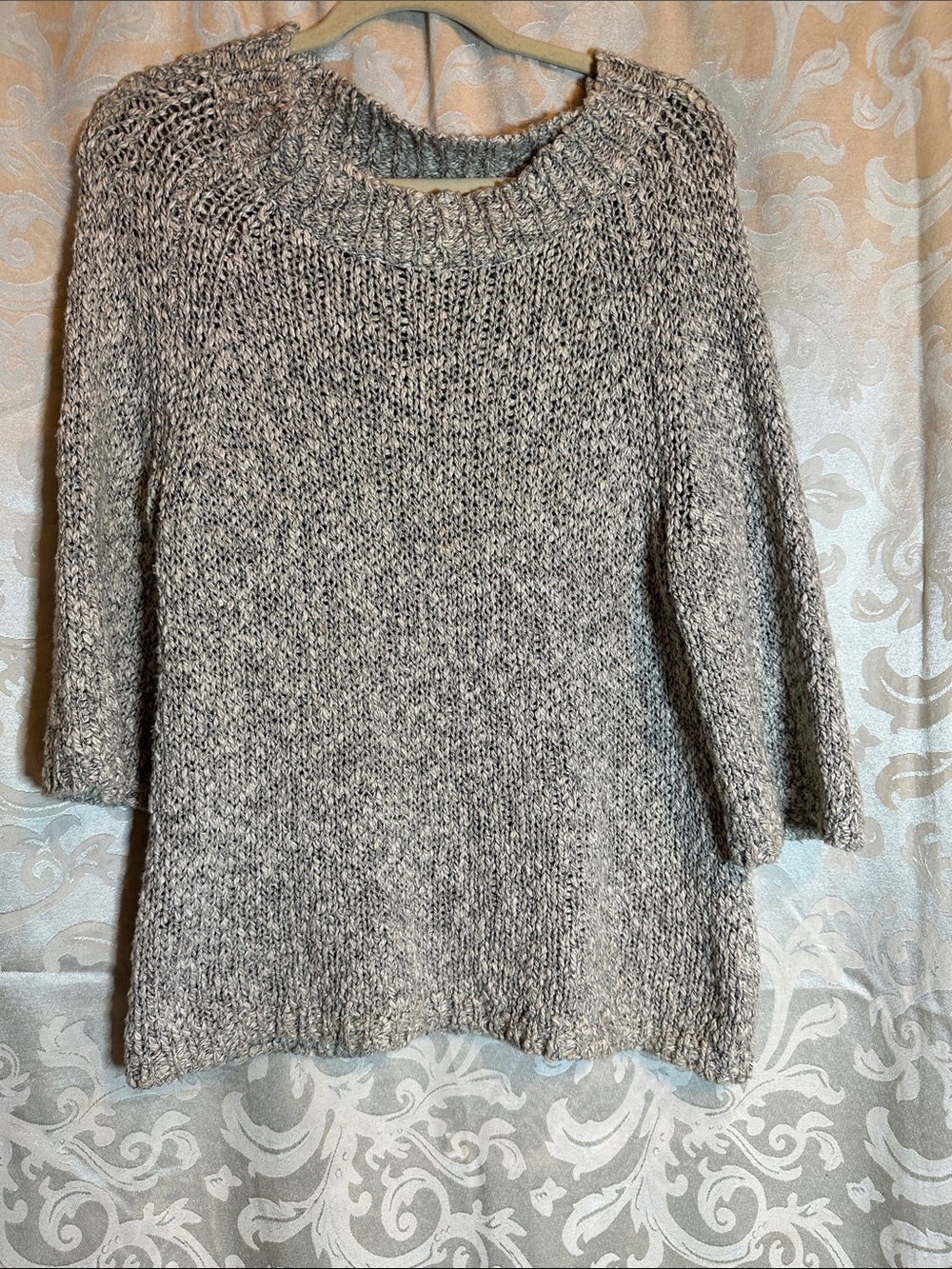 J. Crew Marled Gray Crewneck Sweater